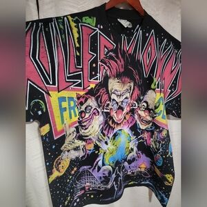 Killer Klowns  ALL over Print On SHAKA HEAVYWEIGHT GARMET DYED T SHIRT